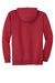 Hanes F283/F280 Mens Ultimate Cotton PrintPro XP Pill Resistant Full Zip Hooded Sweatshirt Hoodie w/ Pockets Deep Red Flat Back