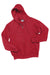 Hanes F283/F280 Mens Ultimate Cotton PrintPro XP Pill Resistant Full Zip Hooded Sweatshirt Hoodie w/ Pockets Deep Red Flat Front