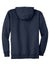 Hanes F283/F280 Mens Ultimate Cotton PrintPro XP Pill Resistant Full Zip Hooded Sweatshirt Hoodie w/ Pockets Navy Blue Flat Back