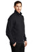 Port Authority F295 Mens Slub Fleece 1/4 Zip Sweatshirt Black Model 3q