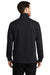 Port Authority F295 Mens Slub Fleece 1/4 Zip Sweatshirt Black Model Back