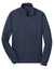 Port Authority F295 Mens Slub Fleece 1/4 Zip Sweatshirt Navy Blue Flat Front