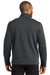 Port Authority F422 Mens Network Fleece Full Zip Jacket Charcoal Grey Model Back