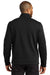 Port Authority F422 Mens Network Fleece Full Zip Jacket Deep Black Model Back