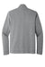 Port Authority F422 Mens Network Fleece Full Zip Jacket Heather Grey Flat Back