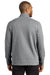 Port Authority F422 Mens Network Fleece Full Zip Jacket Heather Grey Model Back