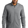 Port Authority Mens Network Fleece Full Zip Jacket - Heather Grey