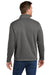 Port Authority F428 Mens Arc Sweater Fleece Full Zip Jacket Heather Smoke Grey Model Back