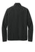 Port Authority F700 Mens C-FREE Raglan Fleece Full Zip Jacket Deep Black Flat Back