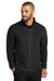 Port Authority F700 Mens C-FREE Raglan Fleece Full Zip Jacket Deep Black Model Front