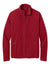 Port Authority F700 Mens C-FREE Raglan Fleece Full Zip Jacket Rich Red Flat Front