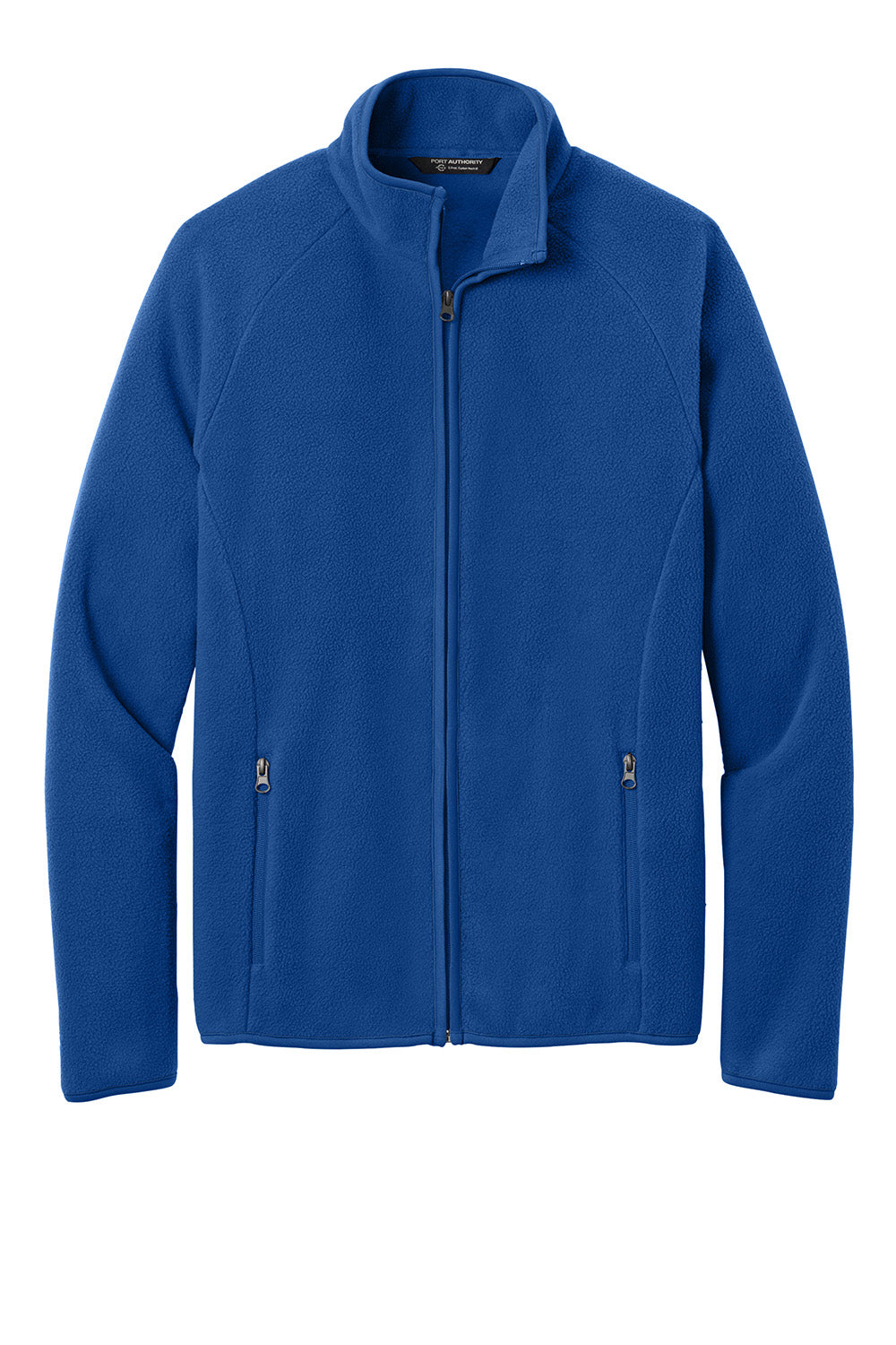 Port Authority F700 Mens C-FREE Raglan Fleece Full Zip Jacket True Royal Blue Flat Front