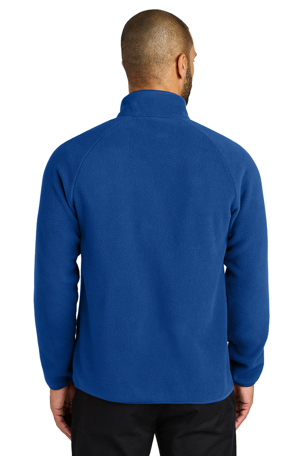 Port Authority F700 Mens C-FREE Raglan Fleece Full Zip Jacket True Royal Blue Model Back