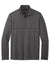 Port Authority F804 Mens Smooth Fleece 1/4 Zip Jacket Graphite Grey Flat Front