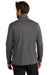 Port Authority F804 Mens Smooth Fleece 1/4 Zip Jacket Graphite Grey Model Back