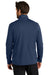 Port Authority F804 Mens Smooth Fleece 1/4 Zip Jacket River Navy Blue Model Back