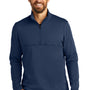 Port Authority Mens Smooth Fleece 1/4 Zip Jacket - River Navy Blue