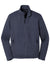 Port Authority F904 Mens Collective Full Zip Smooth Fleece Jacket River Navy Blue Flat Front