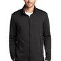 Port Authority Mens Collective Striated Fleece Full Zip Jacket - Heather Deep Black