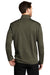 Port Authority F905 Mens Collective Striated Fleece Full Zip Jacket Heather Deep Olive Green Model Back