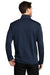 Port Authority F905 Mens Collective Striated Fleece Full Zip Jacket Heather River Navy Blue Model Back