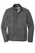 Port Authority F905 Mens Collective Striated Fleece Full Zip Jacket Heather Sterling Grey Flat Front