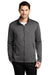 Port Authority F905 Mens Collective Striated Fleece Full Zip Jacket Heather Sterling Grey Model Front