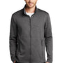 Port Authority Mens Collective Striated Fleece Full Zip Jacket - Heather Sterling Grey