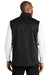 Port Authority F906 Mens Collective Smooth Fleece Full Zip Vest Deep Black Model Back