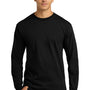 Gildan Mens Ultra Long Sleeve Crewneck T-Shirt - Black