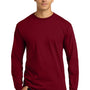 Gildan Mens Ultra Long Sleeve Crewneck T-Shirt - Cardinal Red