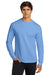 Gildan G2400/G240/2400 Mens Ultra Long Sleeve Crewneck T-Shirt Carolina Blue Model Front