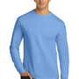 Gildan Mens Ultra Long Sleeve Crewneck T-Shirt - Carolina Blue