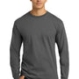 Gildan Mens Ultra Long Sleeve Crewneck T-Shirt - Charcoal Grey