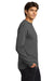 Gildan G2400/G240/2400 Mens Ultra Long Sleeve Crewneck T-Shirt Charcoal Grey Model Side