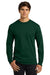 Gildan G2400/G240/2400 Mens Ultra Long Sleeve Crewneck T-Shirt Forest Green Model Front