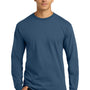 Gildan Mens Ultra Long Sleeve Crewneck T-Shirt - Indigo Blue