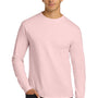 Gildan Mens Ultra Long Sleeve Crewneck T-Shirt - Light Pink