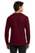 Gildan G2400/G240/2400 Mens Ultra Long Sleeve Crewneck T-Shirt Maroon Model Back