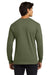 Gildan G2400/G240/2400 Mens Ultra Long Sleeve Crewneck T-Shirt Military Green Model Back