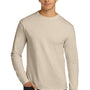 Gildan Mens Ultra Long Sleeve Crewneck T-Shirt - Natural