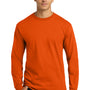 Gildan Mens Ultra Long Sleeve Crewneck T-Shirt - Orange