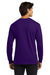 Gildan G2400/G240/2400 Mens Ultra Long Sleeve Crewneck T-Shirt Purple Model Back