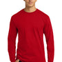 Gildan Mens Ultra Long Sleeve Crewneck T-Shirt - Red