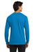 Gildan G2400/G240/2400 Mens Ultra Long Sleeve Crewneck T-Shirt Sapphire Blue Model Back