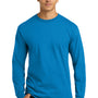 Gildan Mens Ultra Long Sleeve Crewneck T-Shirt - Sapphire Blue