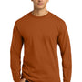 Gildan Mens Ultra Long Sleeve Crewneck T-Shirt - Texas Orange