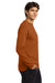 Gildan G2400/G240/2400 Mens Ultra Long Sleeve Crewneck T-Shirt Texas Orange Model Side