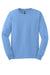 Gildan G2400/G240/2400 Mens Ultra Long Sleeve Crewneck T-Shirt Carolina Blue Flat Front