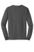 Gildan G2400/G240/2400 Mens Ultra Long Sleeve Crewneck T-Shirt Charcoal Grey Flat Back